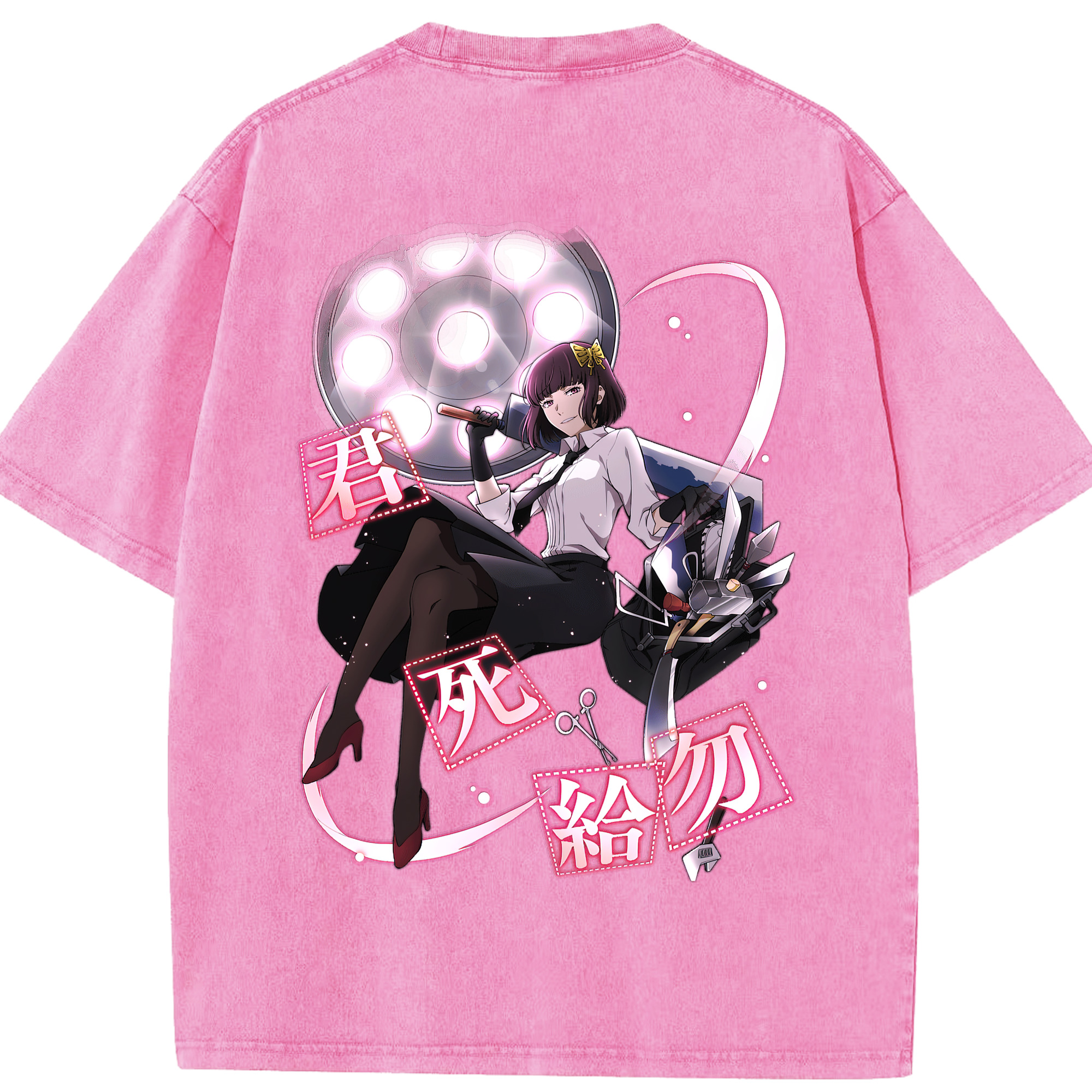 （画像用） 文豪ストレイドッグス Bungo Stray Dogs 綿100% ヴィンテージ風 半袖Tシャツ（背面プリント）